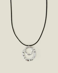Accessorize Cord Circles Necklace