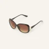 Accessorize Metal Detail Wrap Sunglasses
