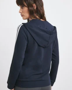 adidas 3 Stripes Full Zip Hoodie