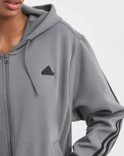 adidas 3 Stripes Full Zip Hoodie