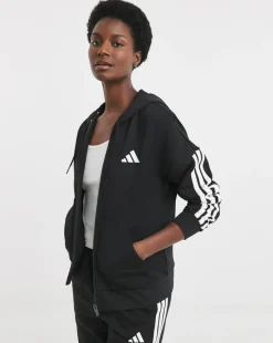 adidas Essentials 3 Stripes Fleece Hoodie