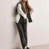 Anthology Black Leather Straight Leg Trouser