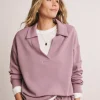 Anthology Elderberry Collared Modal Sweatshirt