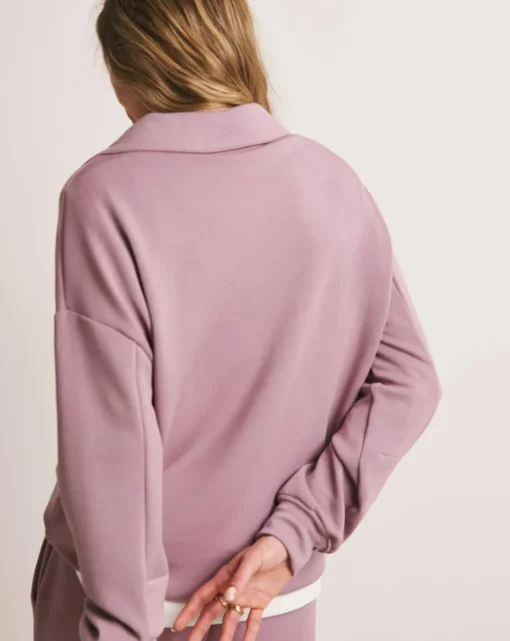 Anthology Elderberry Collared Modal Sweatshirt