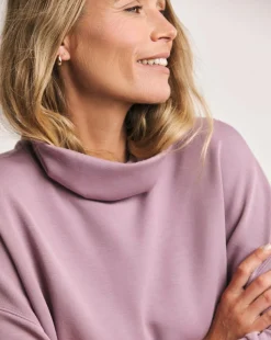 Anthology Elderberry High Neck Zip Side Sweatshirt
