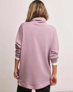 Anthology Elderberry High Neck Zip Side Sweatshirt
