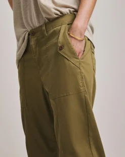 Anthology Khaki Cargo Lyocell Trousers