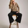 Anthology Stripe Cotton Modal Long Sleeve Top