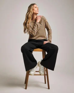 Anthology Stripe Cotton Modal Long Sleeve Top