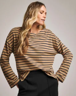 Anthology Stripe Cotton Modal Long Sleeve Top