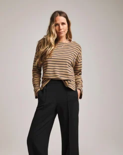 Anthology Stripe Cotton Modal Long Sleeve Top