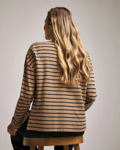Anthology Stripe Cotton Modal Long Sleeve Top