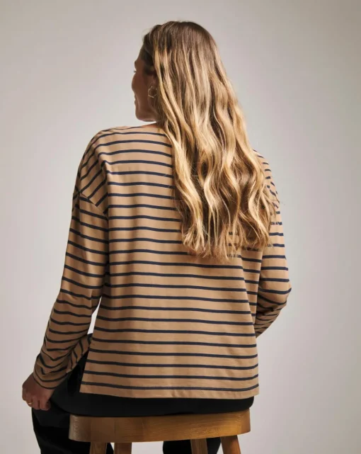 Anthology Stripe Cotton Modal Long Sleeve Top