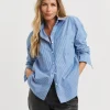Anthology Stripe Cotton Poplin Oversized Shirt
