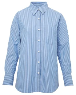 Anthology Stripe Cotton Poplin Oversized Shirt