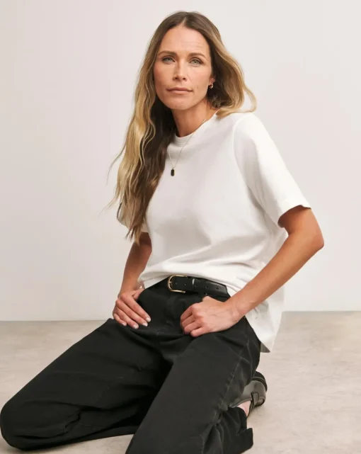 Anthology White Crew Neck Short Sleeve T-Shirt