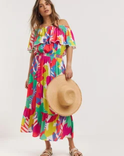 Bardot Maxi Beach Dress