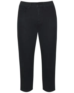 Black Capri Cropped Trousers