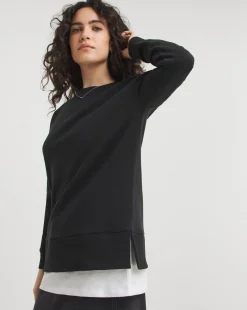 Black Double Layered Sweatshirt
