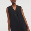 Black Longline Waistcoat