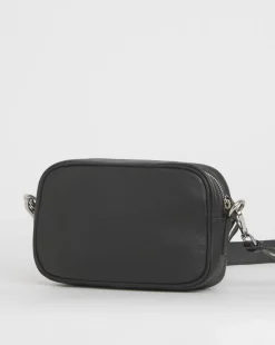 Black Modern Leather Camera Bag