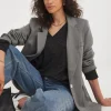 Black V Neck Soft Touch Longline Top