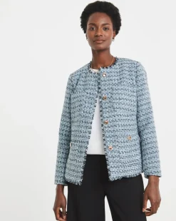 Blue Boucle Jacket