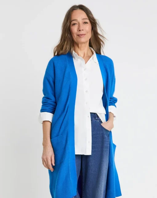 Blue Edge To Edge Cardigan