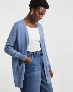 Blue Edge to Edge Cardigan