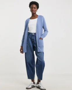 Blue Edge to Edge Cardigan