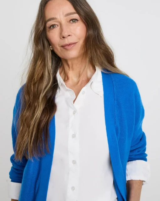 Blue Edge To Edge Cardigan