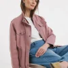 Blush Stretch Utility Jacket