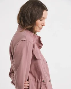 Blush Stretch Utility Jacket