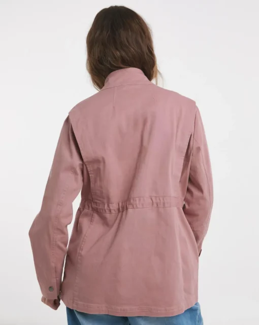 Blush Stretch Utility Jacket