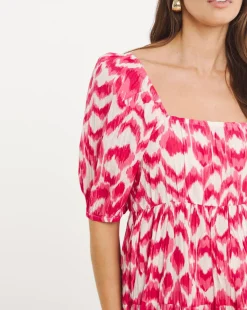 Bow Back Tier Maxi Dress