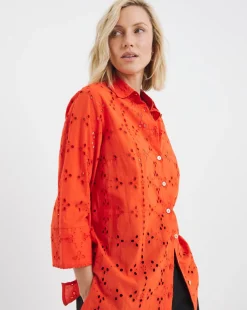 Broderie Long Sleeve Shirt