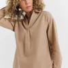 BRUSHED PULL OVER SHIRT