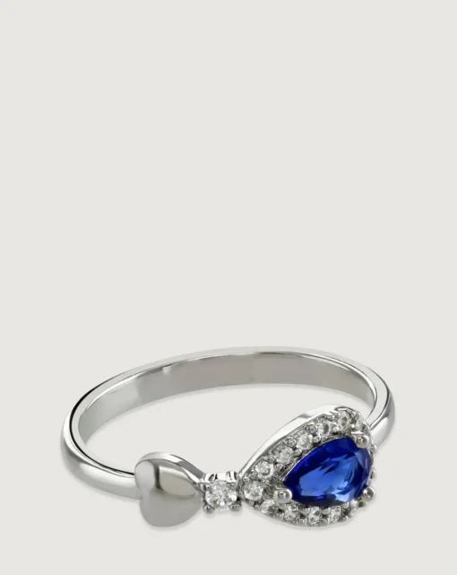 Buckley London Sapphire Heart Ring