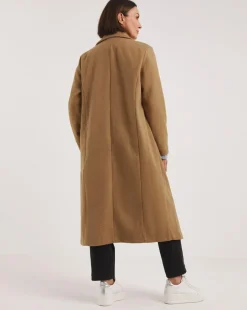 Camel Relaxed Single Breasted Coat