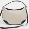 Canvas & PU Mix Shoulder Bag
