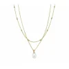 Clogau Beachcomber Pearl Gold Layered Necklace