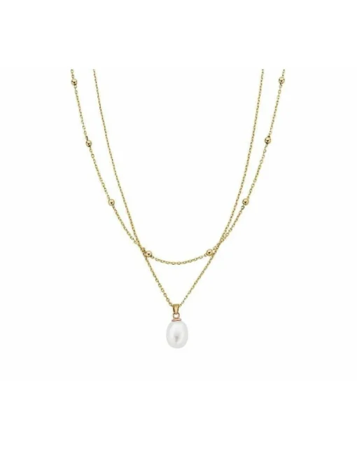 Clogau Beachcomber Pearl Gold Layered Necklace