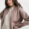 Cocoa Knitted Bomber