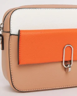 Colour Block Classic Buckle Camera Bag