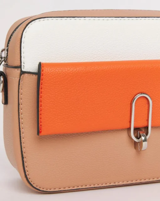 Colour Block Classic Buckle Camera Bag