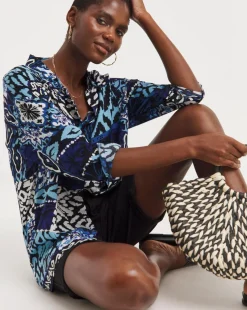 Co-Ord Scarf Print Shirt