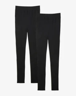 Cotton Rich 2 Pack High Waist Full Length Leggings