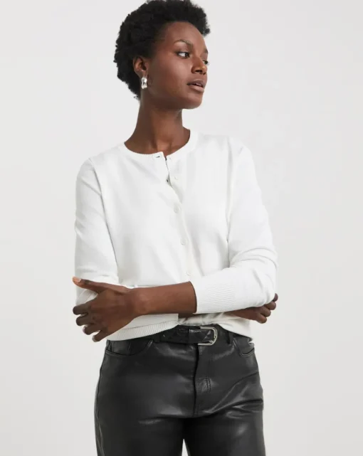 Crew Neck Cardigan