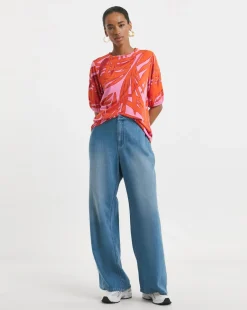 Crew Neck Puff Sleeve Top