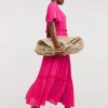 Crinkle Angel Maxi Sleeve Maxi Dress